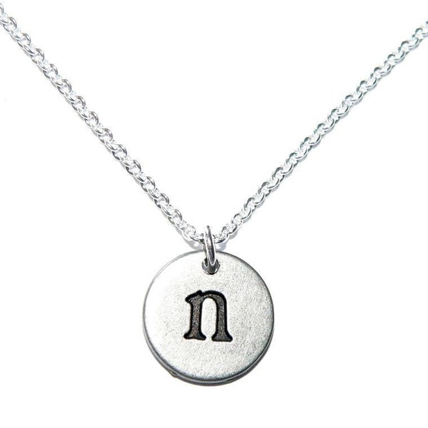 Petite Initial Charm Necklace