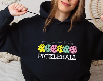 Pickleball Hoodie, Sport Graphic Hoodies, Pickleball Gifts, Pickleball Hoodie For Women, Women&#39;s Sport, Sport Outfit Hoodie, Gift For Her,