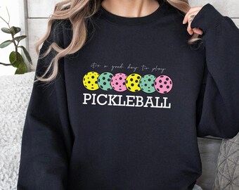 Pickleball Sweatshirt, Sport Graphic Sweats, Pickleball Gifts, Pickleball Sweat For Women, Women&#39;s Sport, Sport Outfit Sweat, Gift For Her,