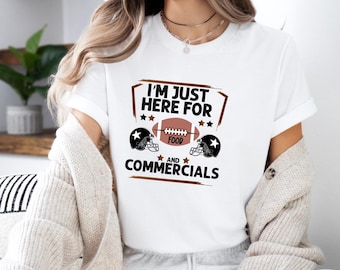 I'm Just Here For The Snacks Shirt, Super Sunday Halftime Shirt, Super Bowl T-shirt,  Football Player Shirt, Team Halftime Football T-shirt