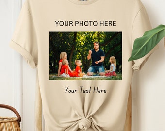 Camisa con foto personalizada, camiseta con imagen personalizada, camisa personalizada, camisa de cumpleaños, camisa personalizada de cumpleaños, para regalo mamá, regalo de vacaciones, camisa familiar,