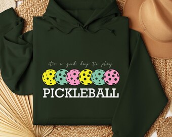Pickleball Hoodie For Women, Sport Graphic Sweatshirt, Pickleball Gift Top, Womens Sport Outfit Hoodie, Gift For Her, Active Wear Gift Shirt