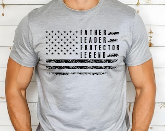USA 250th Anniversary Dad Shirt, Patriotic American Flag Daddy T-shirt, Vintage 1776 Father's Day Gift, Mens Retro US Flag Tee