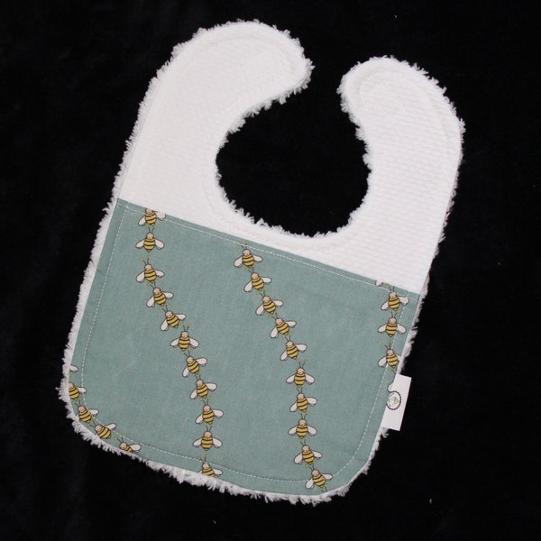 Locally Grown Bees and Pique Chenille Boutique Bib