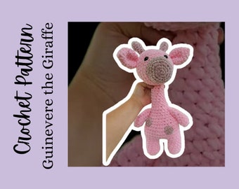 Crochet Guinevere the Giraffe pattern - crochet toy - digital download - amigurumi pattern