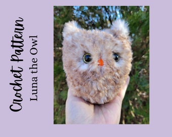 Owl crochet pattern, crochet Owl, Owl plush, crochet pattern