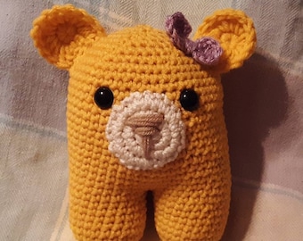 Crochet Honey Bear pattern - crochet toy - digital download - amigurumi pattern