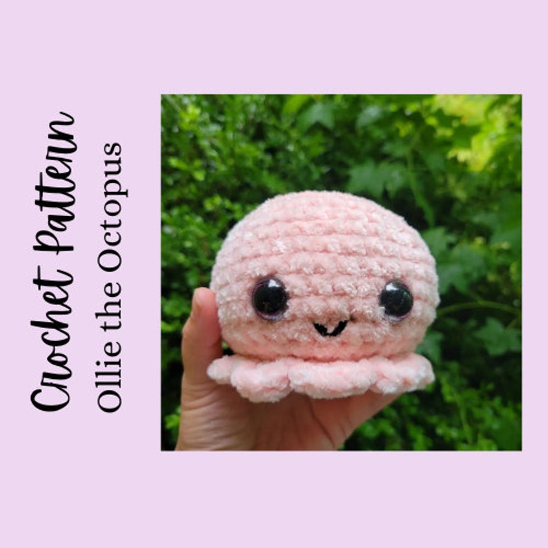 Crochet Ollie the Octopus pattern crochet octopus digital download amigurumi pattern image 1