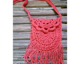 Fringe Bag Pattern, crochet purse pattern, crochet bag pattern, digital download