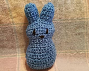 Easter bunny peeps, crochet peeps, bunny, easter toy, easter basket, peeps, spring, childrens easter basket, baby easter, bunny peep