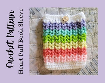 Crochet book sleeve pattern, crochet booksleeve, crochet kindle sleeve, digital download