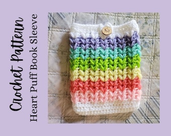 Crochet book sleeve pattern, crochet booksleeve, crochet kindle sleeve, digital download