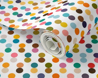 Polka Dot Peel and Stick Wallpaper, Nursery Decor