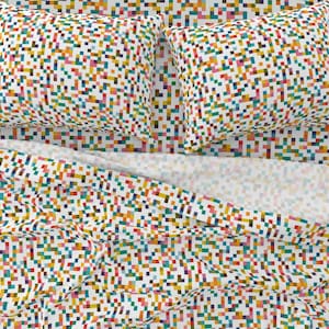 Boho Chic Cheerful Kids Bedding - Bohemian Farmhouse Pattern Sheets
