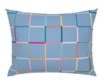 Geometric Cotton Sateen Pillow Sham, Modern Farmhouse Bedding