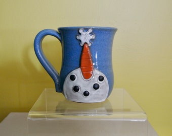 Snowman Catching Flakes Mug