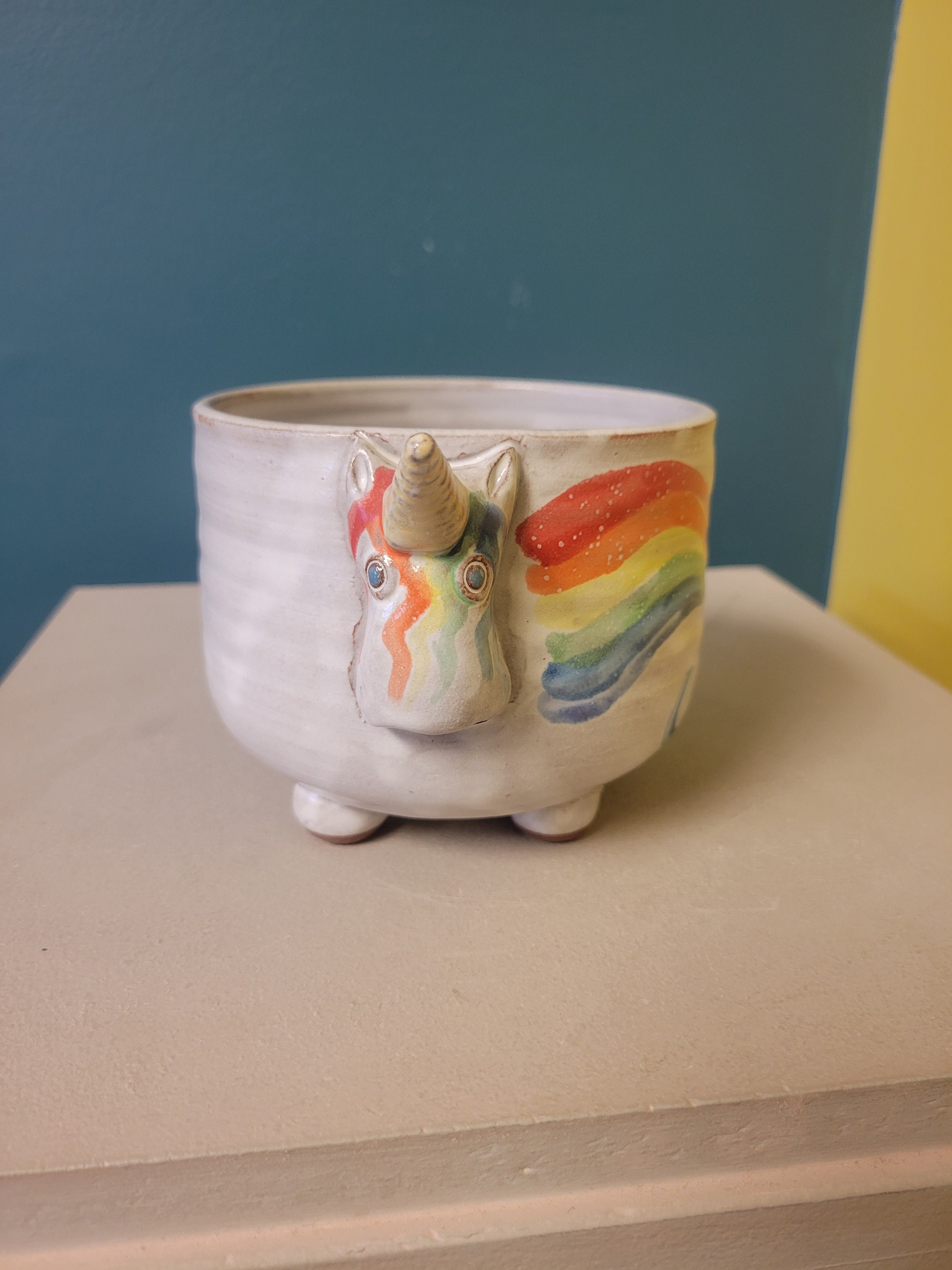 Elwood the Rainbow Unicorn Bowl