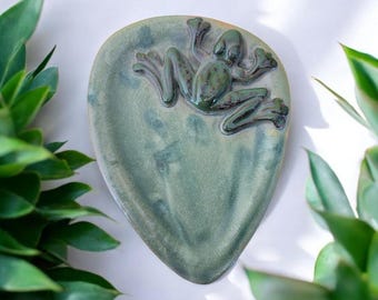 Frog Spoon Rest. Handmade Pottery. Great Way To Hold Your Spoon!