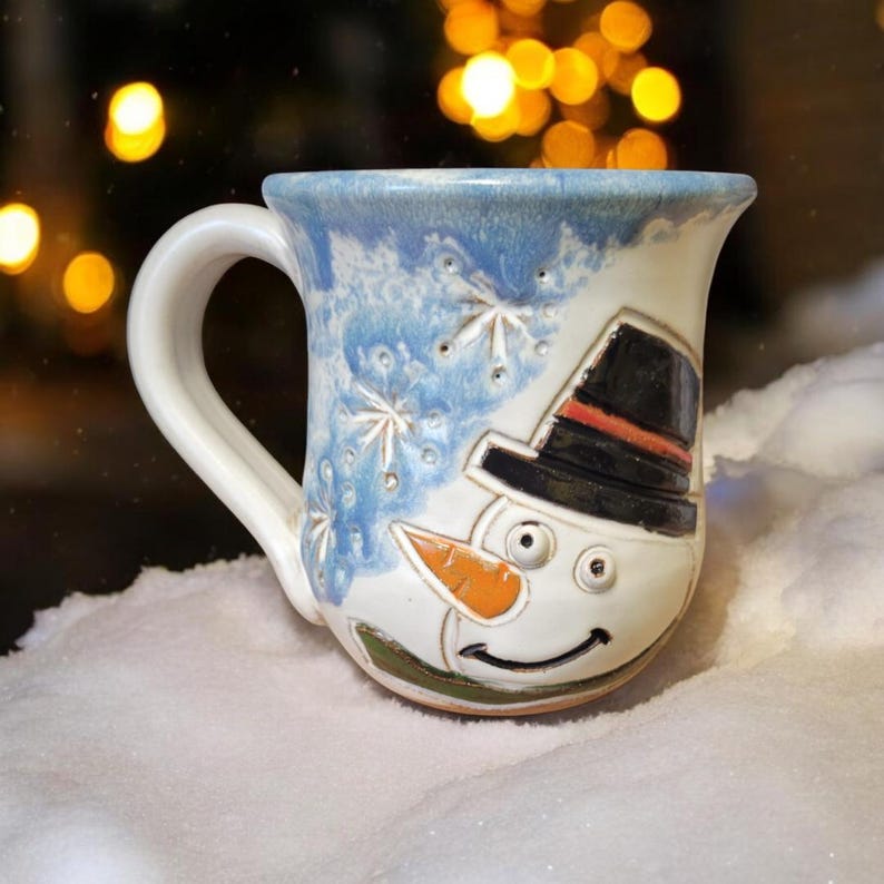 MudWorks Pottery Snowman Mug