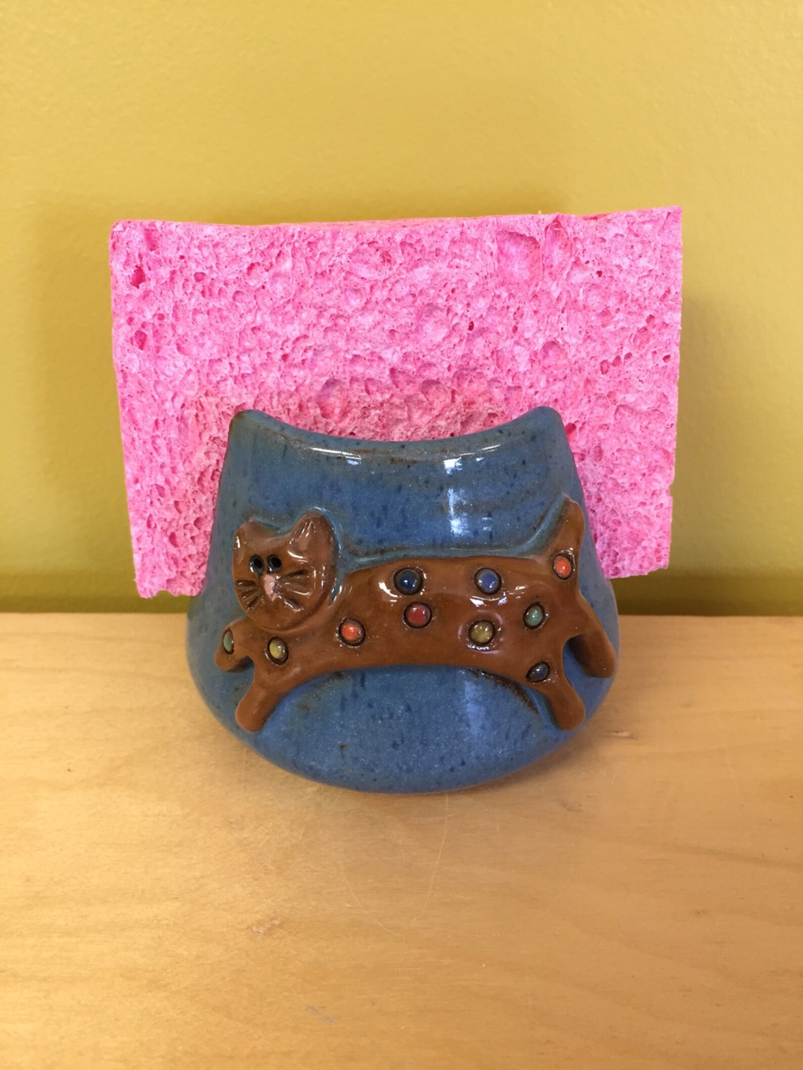 Cat Sponge Holder Etsy