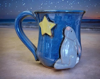 Bunny Star Mug. Handmade Pottery Perfect Gift Idea!