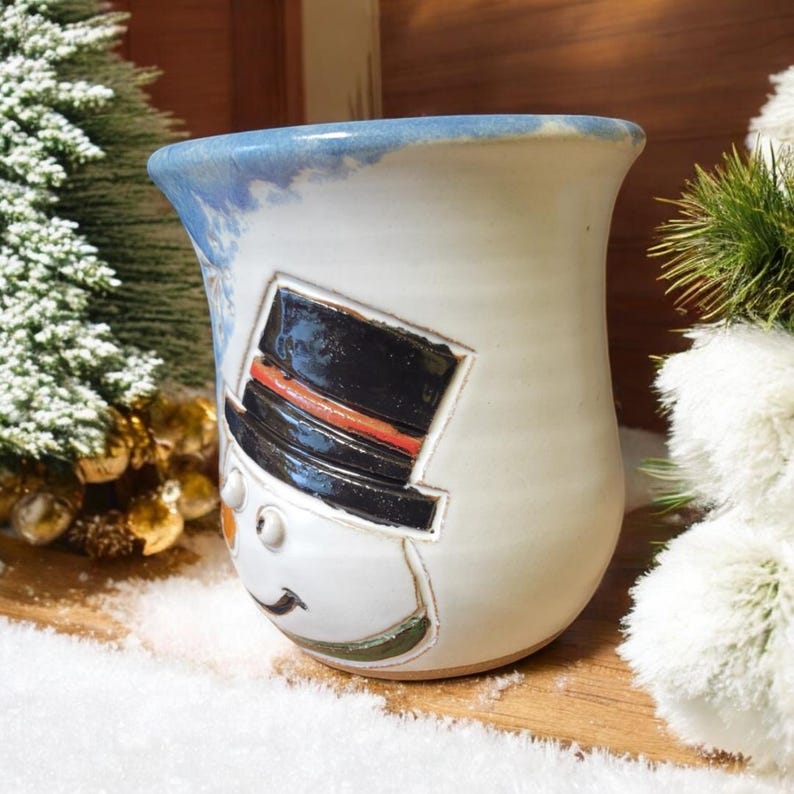 MudWorks Pottery Snowman Mug - Thumbnail 4