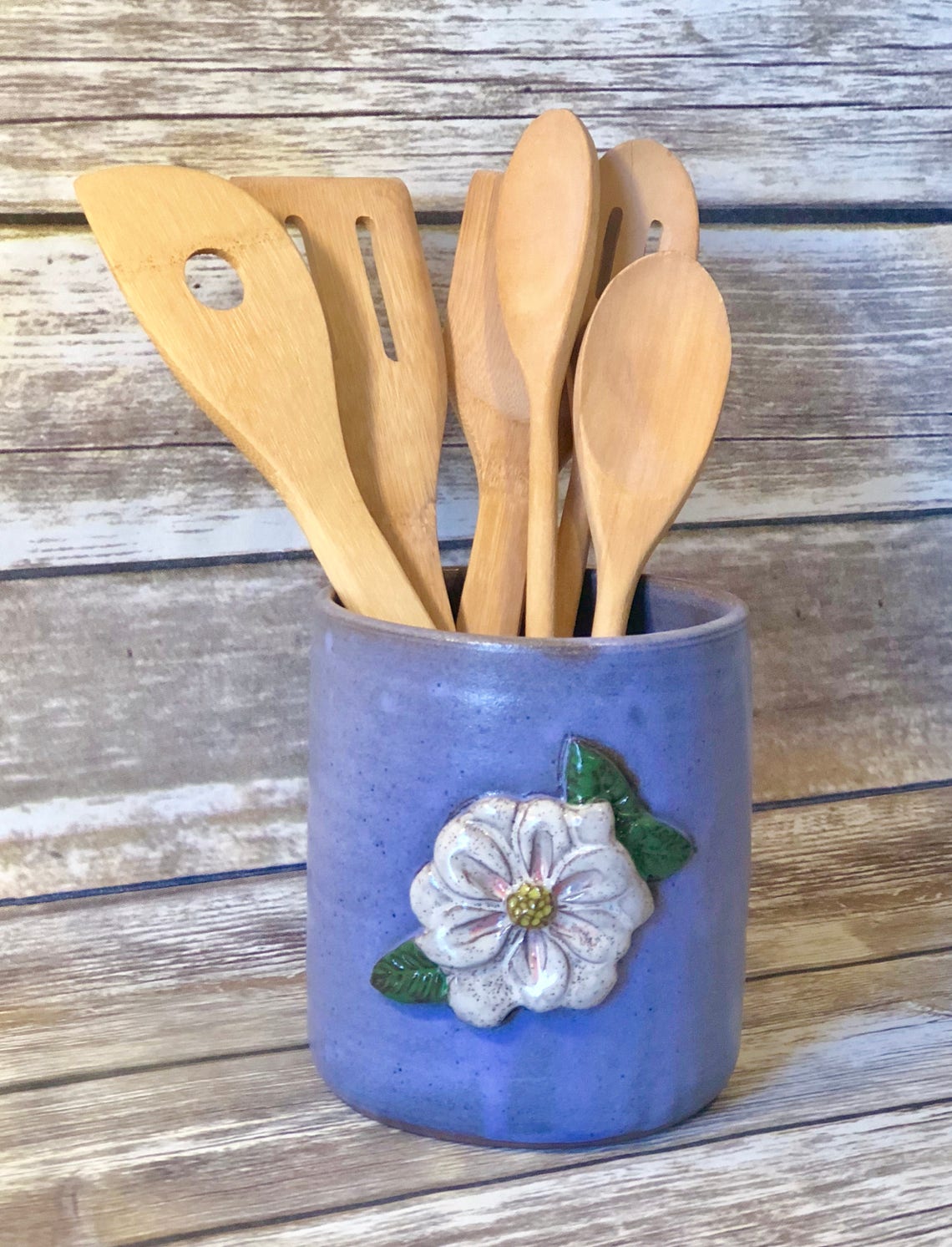 Magnolia Utensil Holder Etsy