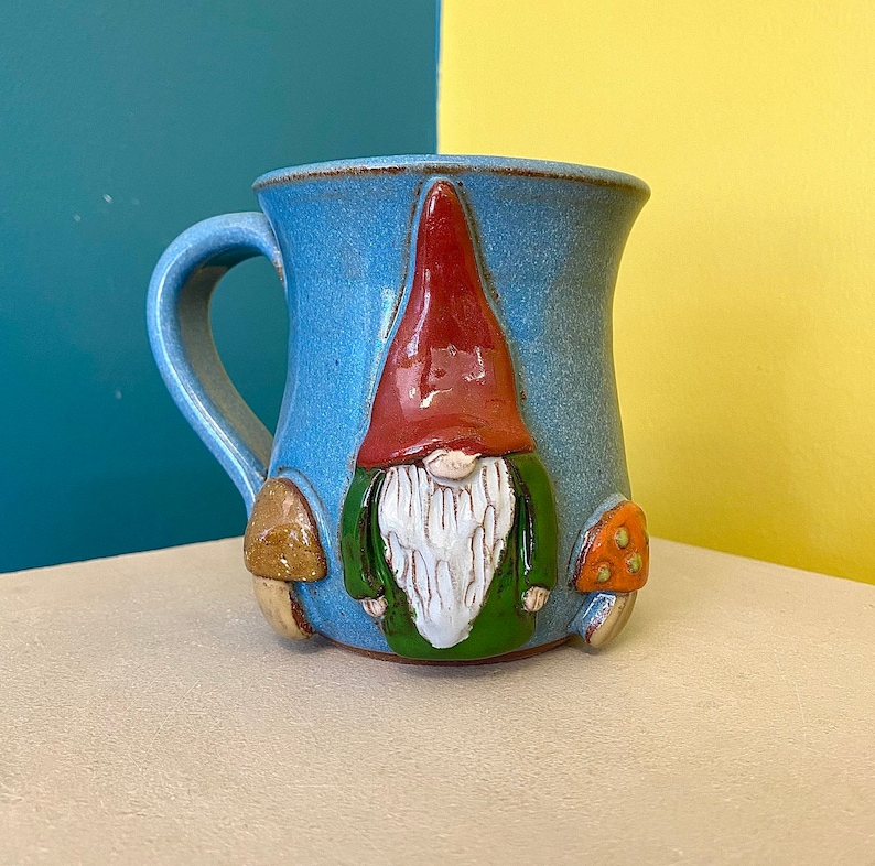 Gnome with Mushrooms Mug image 1