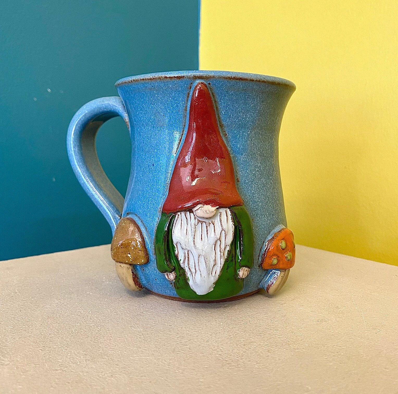 Gnome with Mushrooms Mug