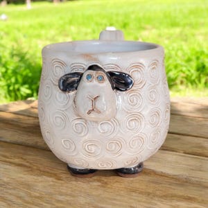Sheep Mug. Wooliam is His Name. And Looking adorable is His Game. Perfect for Animal Lovers!