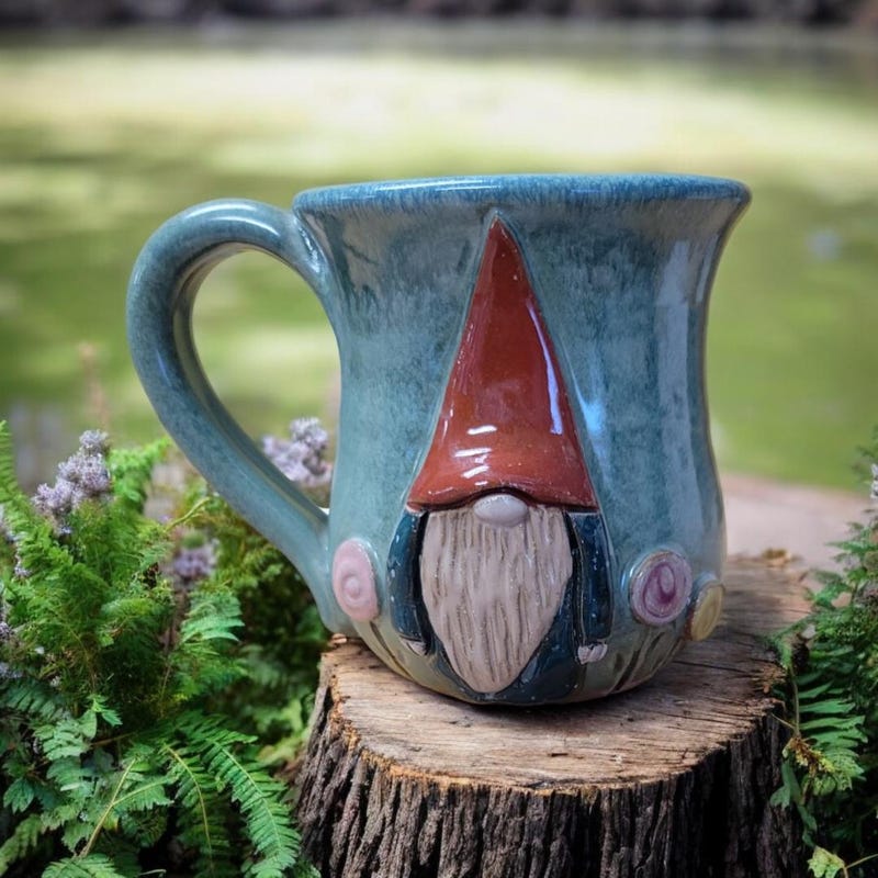 Ceramic golden gnomes (set of 3)