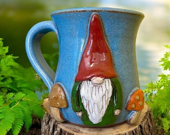 Gnome with Mushrooms Mug
