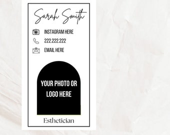 Simple Black and White Business Card Digital Template