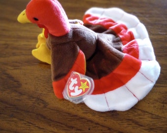 TY GOBBLES beanie baby 1996