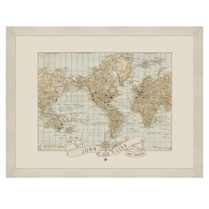 Personalized Anniversary Push Pin World Map: Couple Travel Map image 8