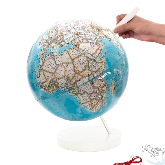 Red Push Pins, Pin Map & Globe Accessories