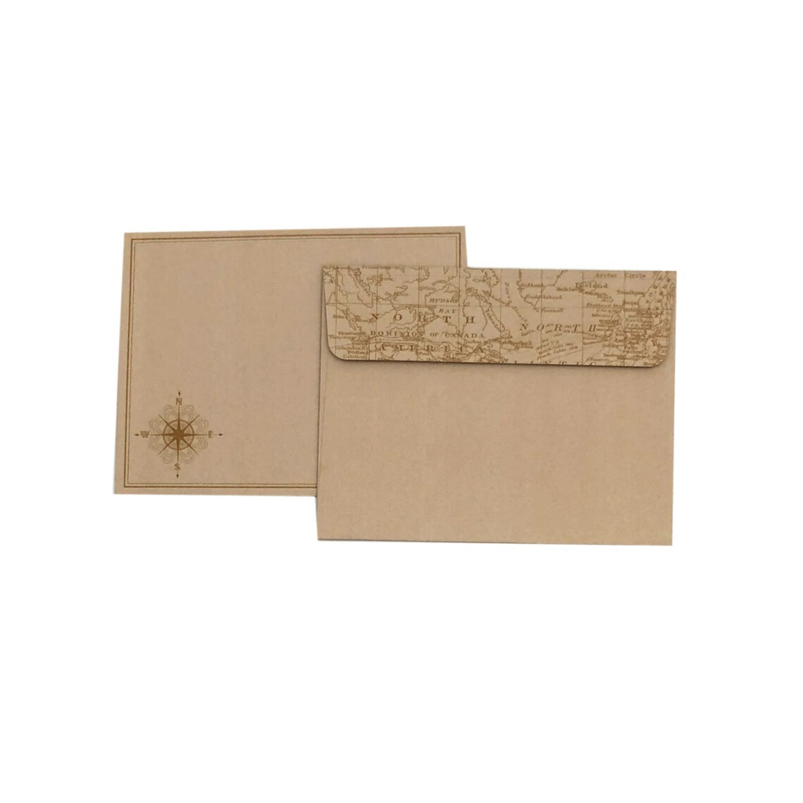 Wendy Gold Maps of the Imagination Map Notecards in Keepsake Etsy