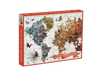 Butterfly Migration 1000 Piece Puzzle by Wendy Gold,  Butterfly Puzzle