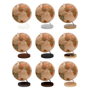 Push Pin Globe Antique, Travel Globe with Pins, Travel Gifts Dad image 5