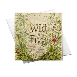 Wild and Free Greeting Card- Blank Card