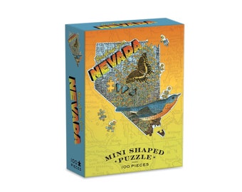 Wendy Gold Nevada Mini Shaped State Puzzle by Galison