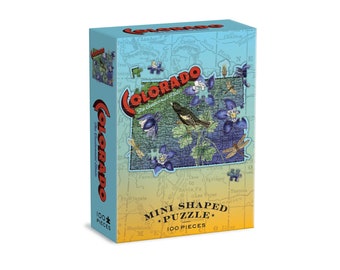 Wendy Gold Colorado Mini Shaped State Puzzle by Galison