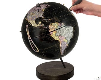 IKEA LINDRANDE Decoration Earth Globe Black 11