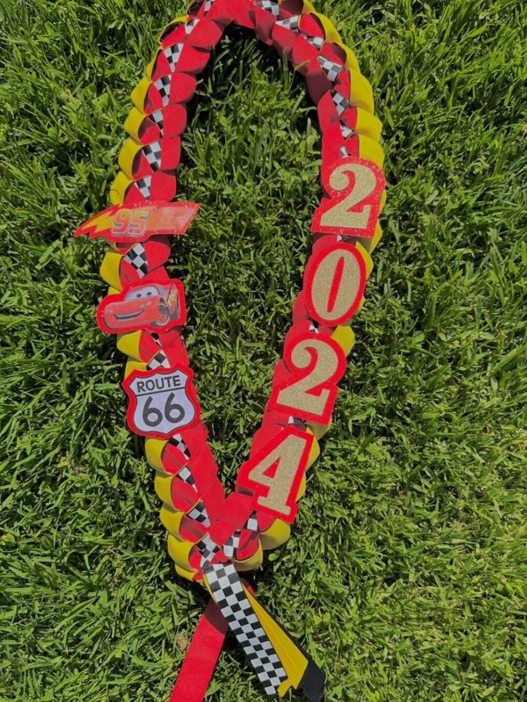 Lightning Mcqueen Graduation Lei Etsy