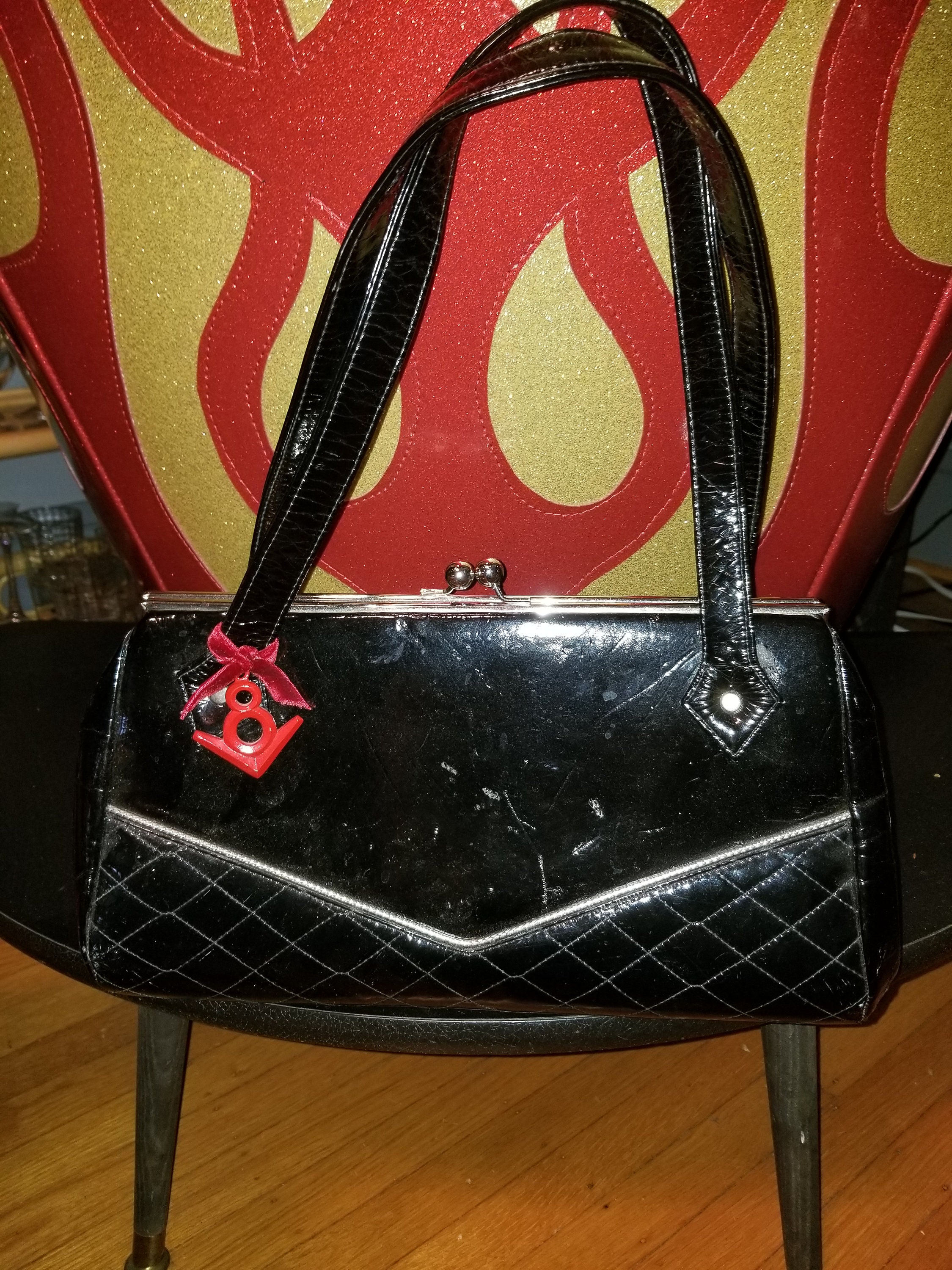 Ande’ 50s 60s ヴィンテージ　ロカビリー  バッグ　bag Vintage 50s-60s - SAKS FIFTH AVENUE - Black Petite