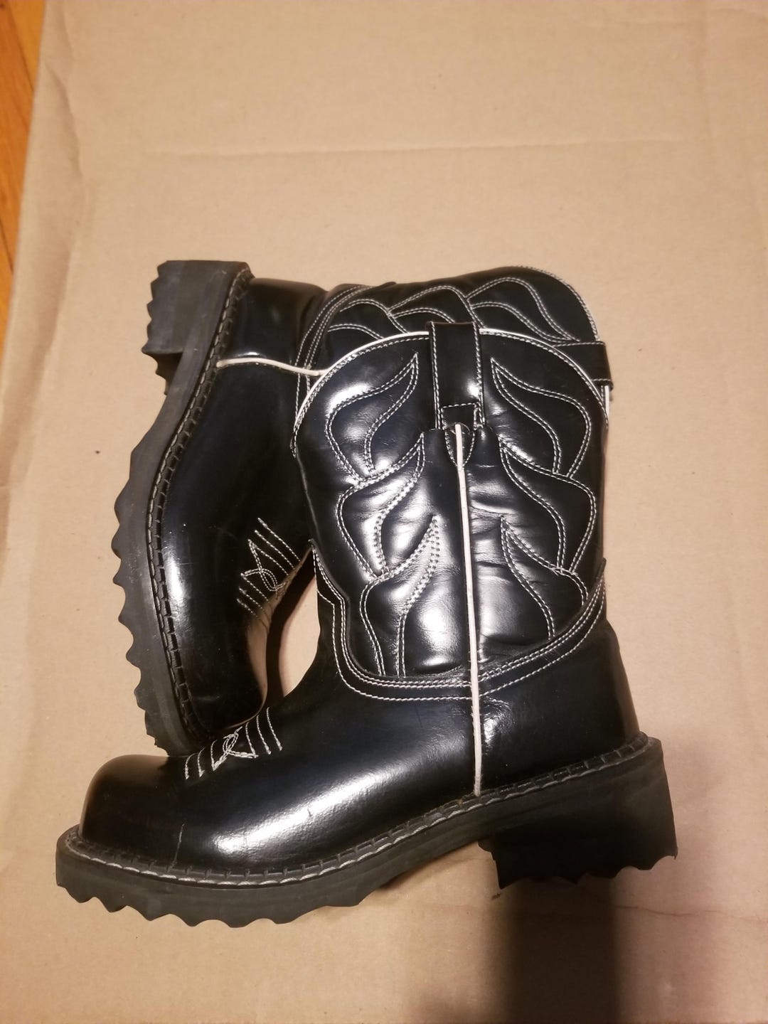 Cowboy F Shoes By John Fluevog Buy 90s Fluevog Vintage Platform