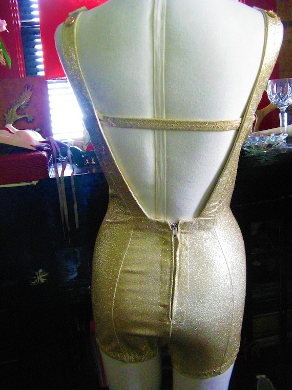 1950s 50s Gold Lurex Lame' Robby Len Fashions Pin… - image 2