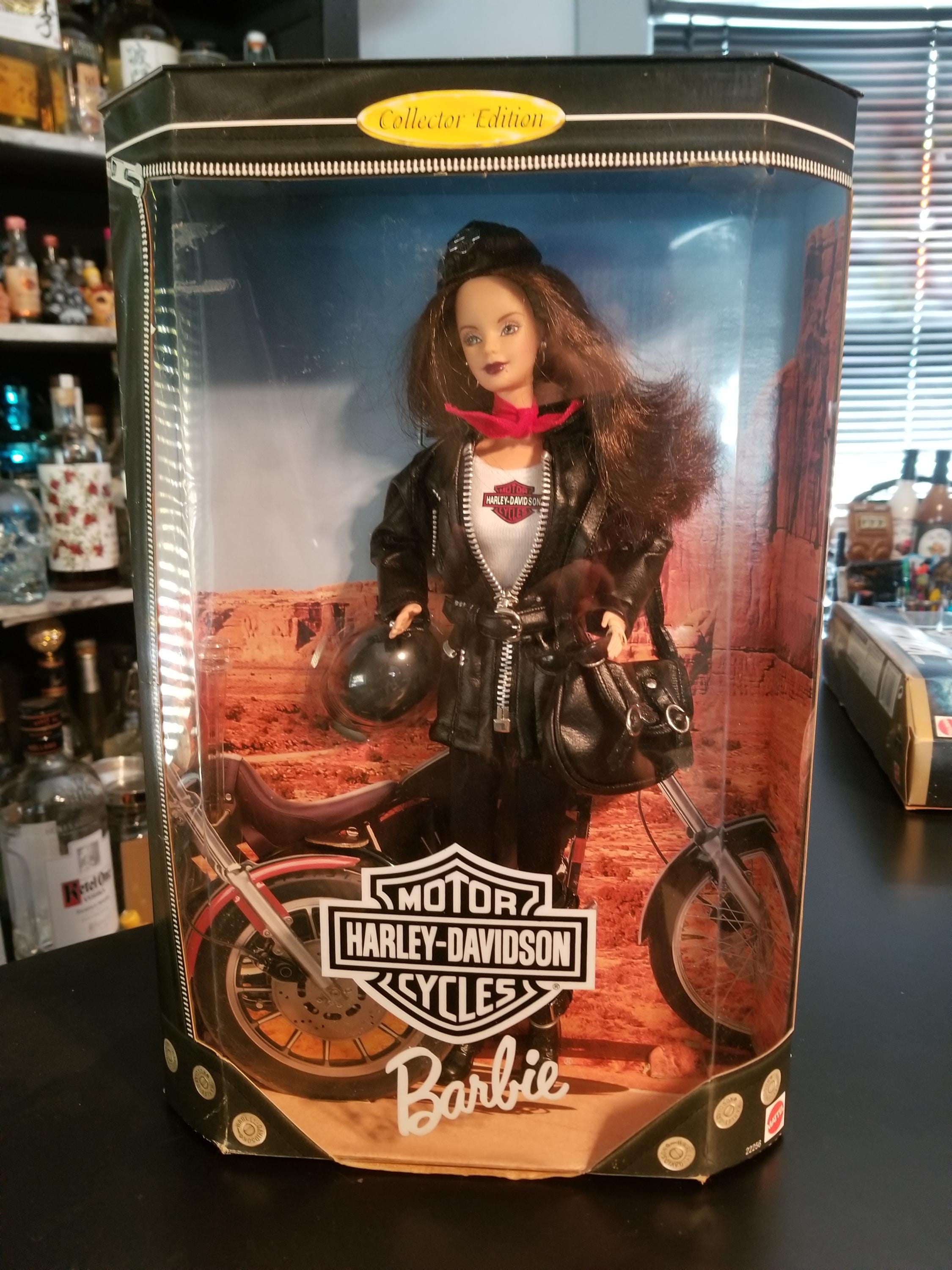 Barbie Harley Davidson Brune - Mattel 1998 - NRFB (Neuve En Boîte) - Indonésie