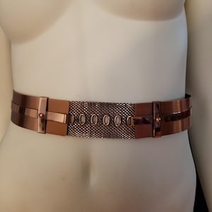 Vintage 50\'s Renoir Signed Copper Belt 30in Length Vintage Renoir Belt - For Sale on 1stDibs main image 2