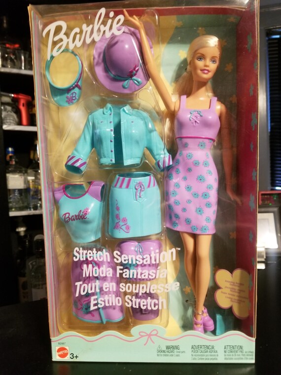 Vintage 2003 Stretch Sensation Barbie Latex Rubber Clothing